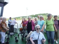 Senioren der Pflegeheime Buchloe und Waal beim Ausflug in das fränkische Seenland.